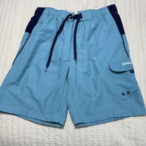 Speed Men’s Swimsuit | Teal & Black | Adult Large | Multiple Pockets